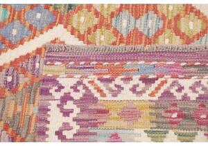 Tappeto Kilim Geometrico Porpora Mattone 152x204 Cm