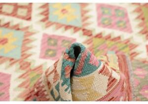 Tappeto Kilim Geometrico Rosso Mattone Avorio 172x256 Cm