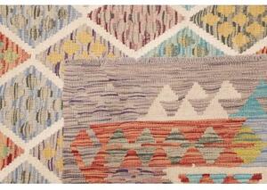 Tappeto Kilim Geometrico Beige Multicolore 202x300 Cm