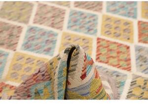 Tappeto Kilim Geometrico Beige Multicolore 202x300 Cm