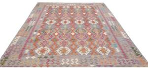 Tappeto Kilim Stilizzato Multicolore 205x311 Cm