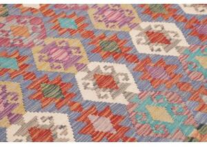 Tappeto Kilim Stilizzato Multicolore 205x311 Cm