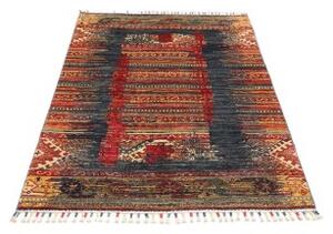 Tappeto Mosaic Geometrico Blu Rosso 102x152 Cm