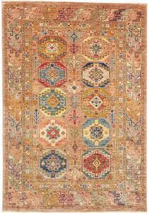 Tappeto Floralia Stilizzato Marrone Ruggine Blu 146x210 Cm