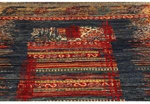 Tappeto Mosaic Geometrico Blu Rosso 102x152 Cm
