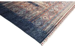 Tappeto Mosaic Astratto Blu Avorio 267x360 Cm