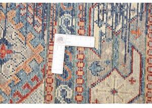 Tappeto Mosaic Astratto Blu Avorio 267x360 Cm
