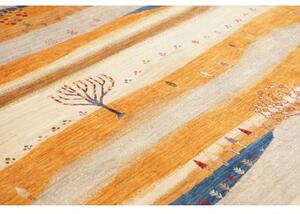 Tappeto Mosaic Figurativo Arancione Beige 254x302 Cm