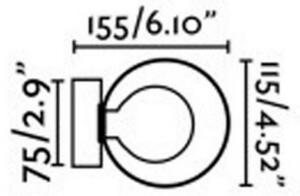 FARO 40086 - Applique da bagno PERLA 1xG9/6W/230V IP44