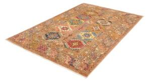 Tappeto Floralia Stilizzato Marrone Ruggine Blu 146x210 Cm