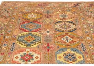 Tappeto Floralia Stilizzato Marrone Ruggine Blu 146x210 Cm