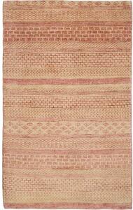 Tappeto Cromopura Geometrico Beige Rosso 93x150 Cm