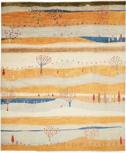 Tappeto Mosaic Figurativo Arancione Beige 254x302 Cm