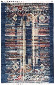 Tappeto Mosaic Geometrico Blu Rosso 101x156 Cm