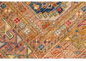 Tappeto Floralia Stilizzato Marrone Ruggine Blu 146x210 Cm