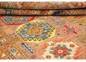 Tappeto Floralia Stilizzato Marrone Ruggine Blu 146x210 Cm