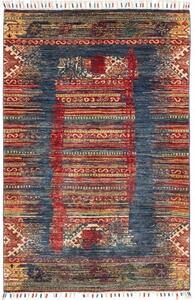 Tappeto Mosaic Geometrico Blu Rosso 102x152 Cm