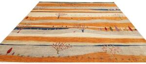 Tappeto Mosaic Figurativo Arancione Beige 254x302 Cm