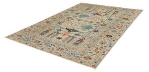 Tappeto Kazak Fine Stilizzato Beige Blu 203x299 Cm