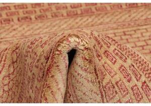 Tappeto Cromopura Geometrico Beige Rosso 93x150 Cm