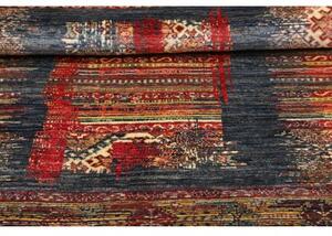 Tappeto Mosaic Geometrico Blu Rosso 102x152 Cm