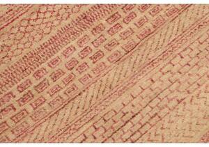 Tappeto Cromopura Geometrico Beige Rosso 93x150 Cm