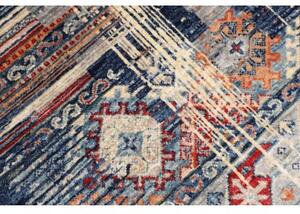 Tappeto Mosaic Geometrico Blu Rosso 101x156 Cm