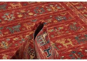 Tappeto Istintia Figurativo Rosso Ruggine Blu Petrolio 170x238 Cm