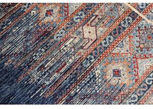Tappeto Mosaic Astratto Blu Avorio 267x360 Cm