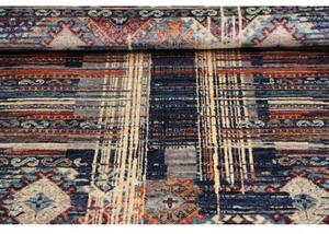 Tappeto Mosaic Geometrico Blu Rosso 101x156 Cm