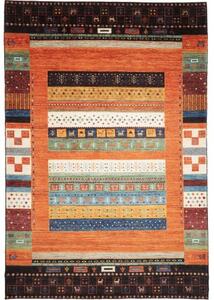 Tappeto Cromopura Geometrico Arancione Blu 157x216 Cm
