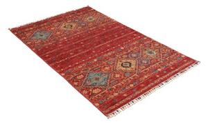 Tappeto Istintia Geometrico Rosso Mattone Blu Petrolio 99x145 Cm