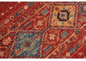 Tappeto Istintia Geometrico Rosso Mattone Blu Petrolio 99x145 Cm