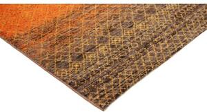 Tappeto Cromopura Geometrico Arancione Marrone 170x246 Cm