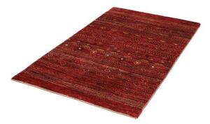 Tappeto Cromopura Geometrico Rosso Bordeaux Ocra 93x153 Cm