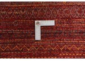 Tappeto Cromopura Geometrico Rosso Bordeaux Ocra 93x153 Cm