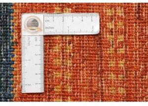 Tappeto Cromopura Geometrico Arancione Blu 157x216 Cm