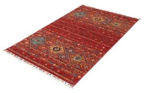 Tappeto Istintia Geometrico Rosso Mattone Blu Petrolio 99x145 Cm