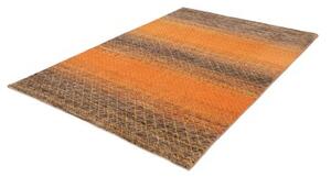 Tappeto Cromopura Geometrico Arancione Marrone 153x220 Cm
