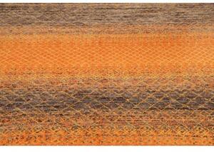 Tappeto Cromopura Geometrico Arancione Marrone 153x220 Cm
