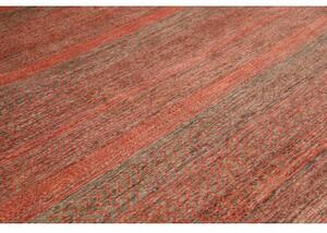 Tappeto Cromopura Geometrico Rosso Ruggine Grigio Scuro 255x341 Cm