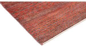 Tappeto Cromopura Geometrico Rosso Ruggine Grigio 92x153 Cm