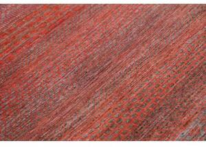 Tappeto Cromopura Geometrico Rosso Ruggine Grigio 92x153 Cm