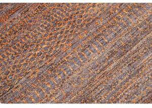 Tappeto Cromopura Geometrico Grigio Scuro Ocra 95x148 Cm