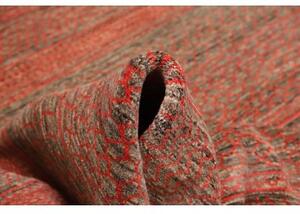 Tappeto Cromopura Geometrico Rosso Ruggine Grigio Scuro 255x341 Cm