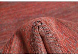 Tappeto Cromopura Geometrico Rosso Ruggine Grigio 92x153 Cm