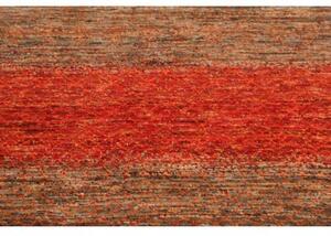 Tappeto Cromopura Geometrico Rosso Mattone Marrone 95x155 Cm