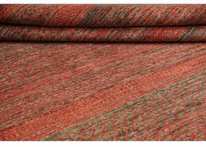 Tappeto Cromopura Geometrico Rosso Ruggine Grigio Scuro 255x341 Cm