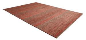 Tappeto Cromopura Geometrico Rosso Ruggine Grigio Scuro 255x341 Cm