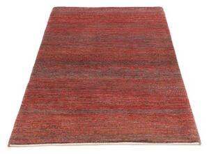 Tappeto Cromopura Geometrico Rosso Ruggine Grigio 92x153 Cm